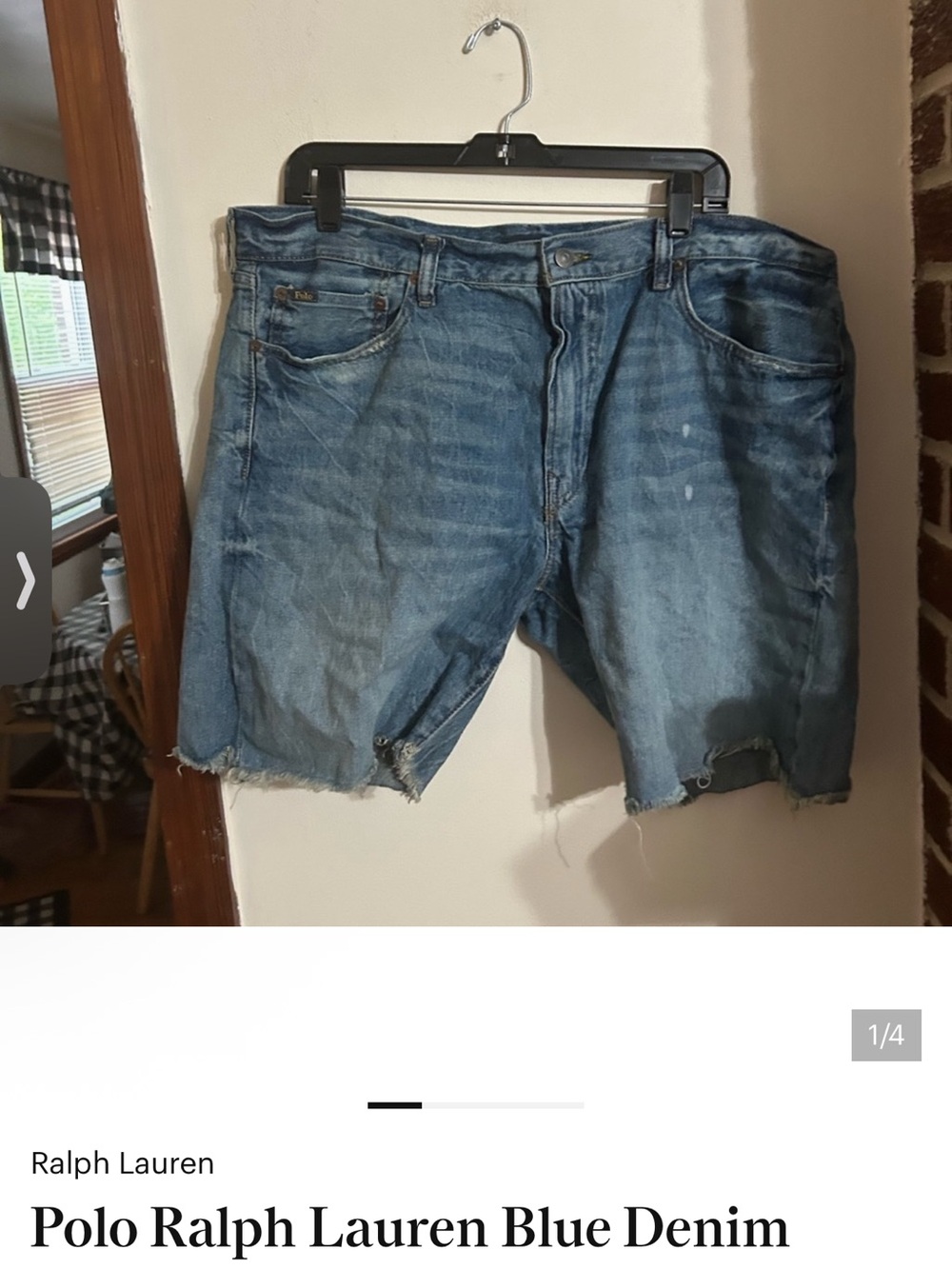 Polo Ralph Lauren Size 38 Blue Denim Men's Shorts